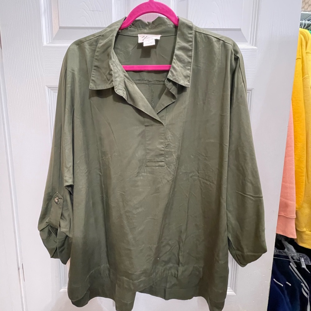 Olive Green Women's Top